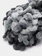 Угольный пряжа Alize Puffy Color, петельки большие, 100 г, 9 м
