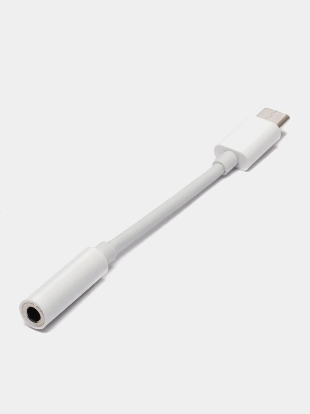 Белый переходник для Android USB Type-C, аудио-разъём jack 3.5 mm, кабель для наушников AUX