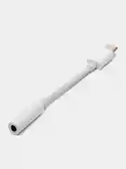 Белый переходник для Android USB Type-C, аудио-разъём jack 3.5 mm, кабель для наушников AUX