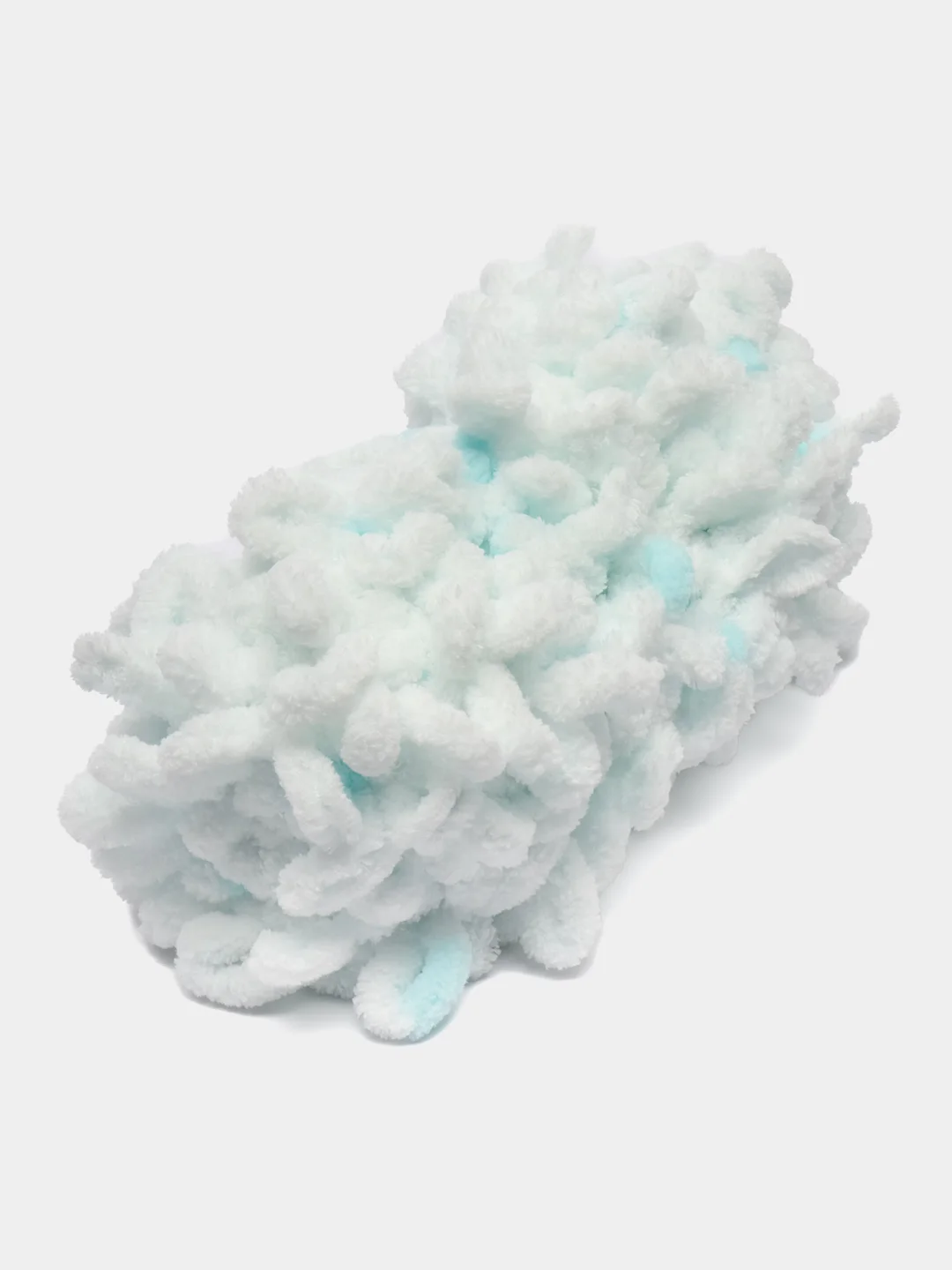 Лазурный пряжа Alize Puffy Color, петельки большие, 100 г, 9 м