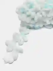 Лазурный пряжа Alize Puffy Color, петельки большие, 100 г, 9 м