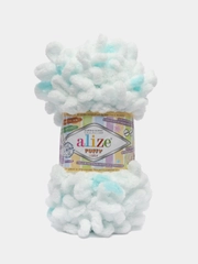 Пряжа Alize Puffy Color, петельки большие, 100 г, 9 м