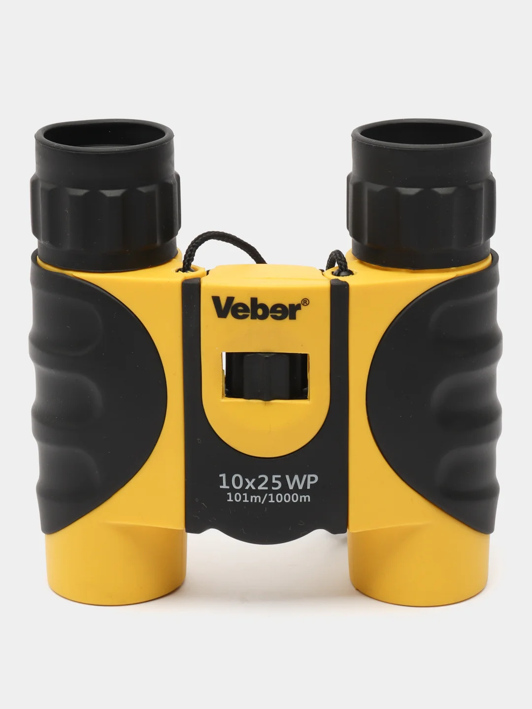 Бинокль Veber WP 10x25 черный/желтый