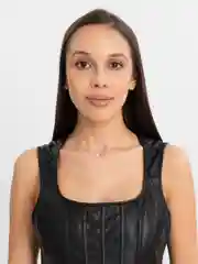 Ледяной чокер на леске, с подвеской