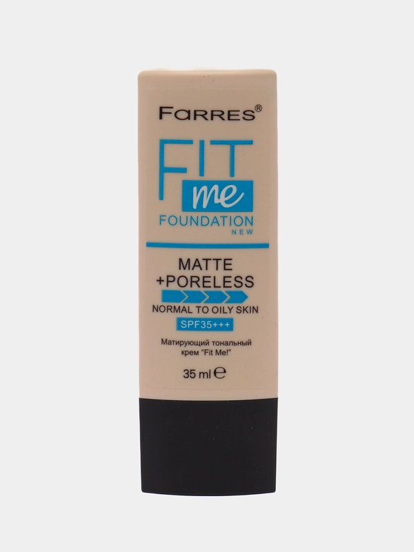 Матирующий тональный крем с spf 35+ Farres Fit Me, тон 102