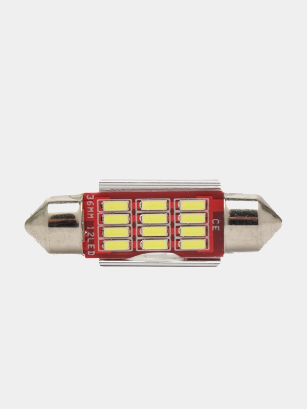 Лампа автомобильная в плафон освещения 36mm 12LED 4014