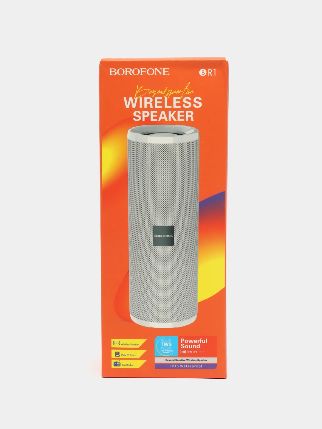 Красный портативная колонка BOROFONE BR1 Bluetooth 10 Bt, BT V5.0, батарея 1200 mAh