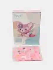 Розовый конструктор из миниблоков Magic Block 3D