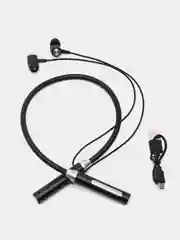 Розовый беспроводные магнитные наушники с микрофоном Music 12D / G08 bluetooth для занятий спортом