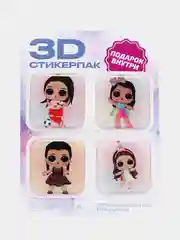 Карамельный 3d наклейка (3Д объемная наклейка) стикер на телефон, Лол, Бравел Старс, Хаги ваги Роблокс
