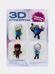 Золотистый хаки 3d наклейка (3Д объемная наклейка) стикер на телефон, Лол, Бравел Старс, Хаги ваги Роблокс