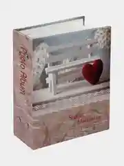 Алый фотоальбом "Микс", на 100 фото, 10 х 15, твёрдая обложка