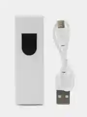 Белый зажигалка электронная  USB