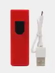 Красный зажигалка электронная  USB