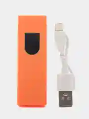 Оранжевый зажигалка электронная  USB