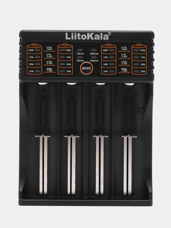 Интеллектуальное зарядное устройство LiitoKala Lii - 402, 4 аккумулятора, 18650