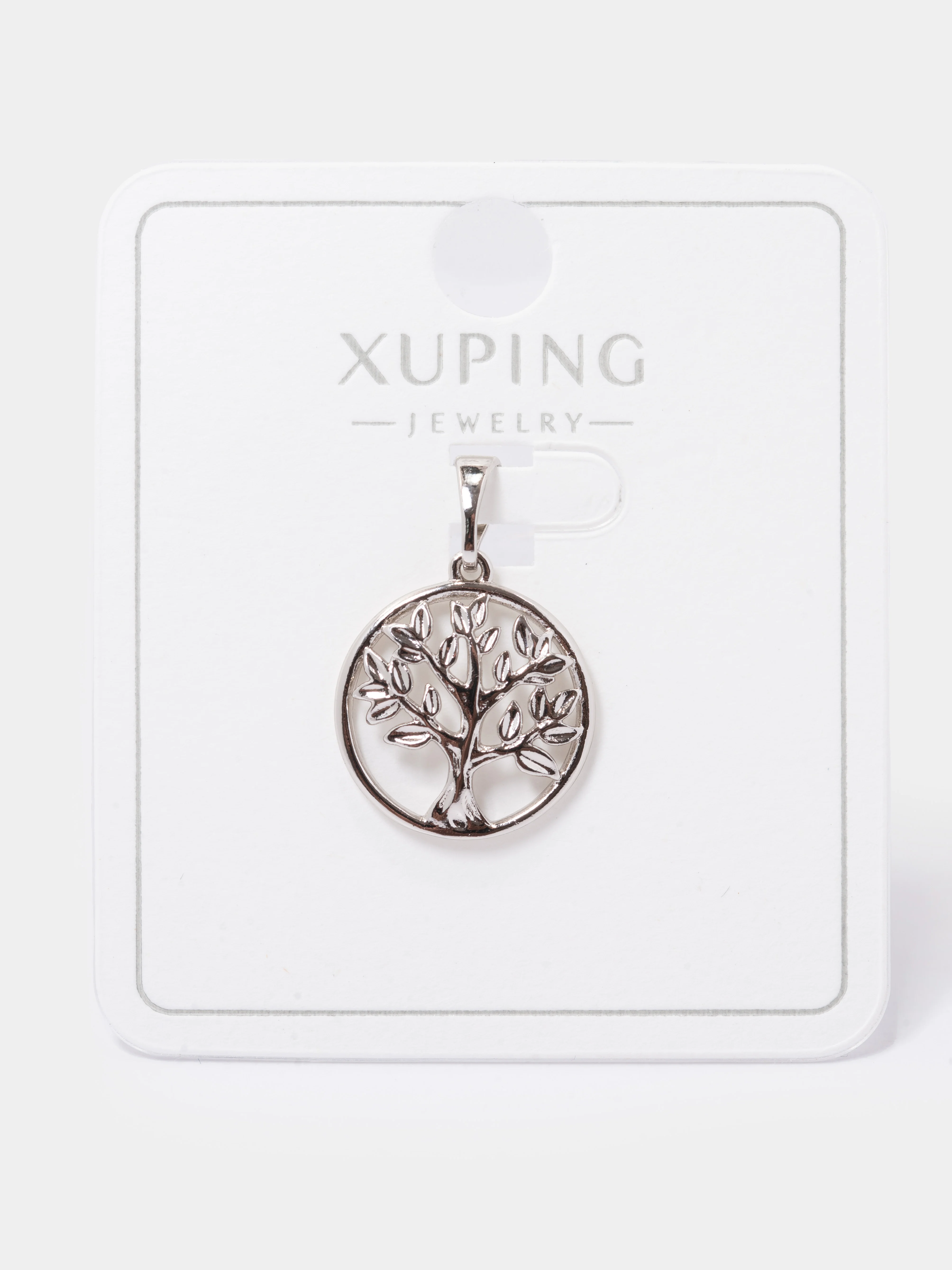 Серебряный xuping Кулон на шею денежное дерево серебро талисман