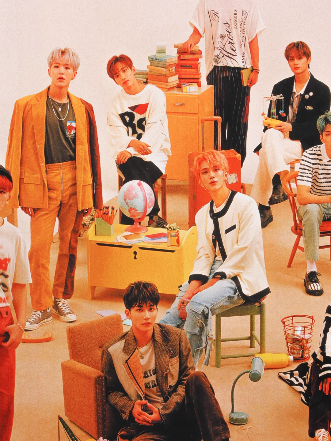 Молочный плакат кпоп Seventeen, постер, Kpop, Севентин