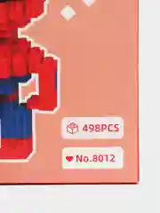 Красный конструктор фигурки 3D