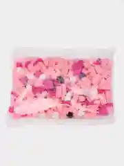 Пастельно-коралловый конструктор фигурки 3D