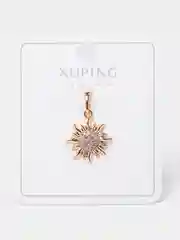 Кулон Xuping золотое солнце инкрустированное фианитами талисман