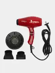 Красный фен 2200W для волос Mark Shmidt 6611 COMPACT ionic,ceramic+диффузор