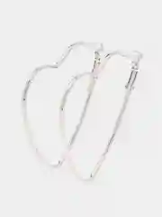 Серебряный серьги фигурные / сердце LOVE
