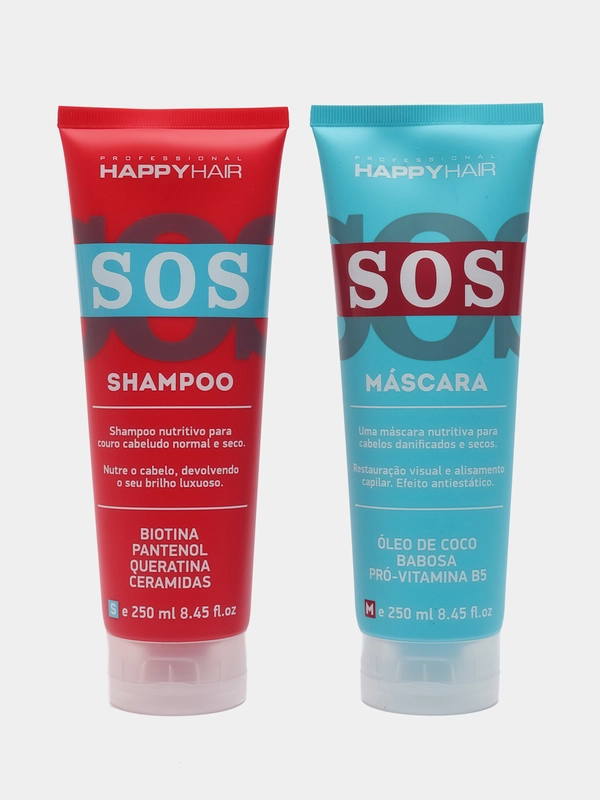 HAPPY HAIR SOS Набор шампунь бессульфатный профессиональный + маска