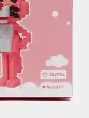 Розовый конструктор фигурки 3D