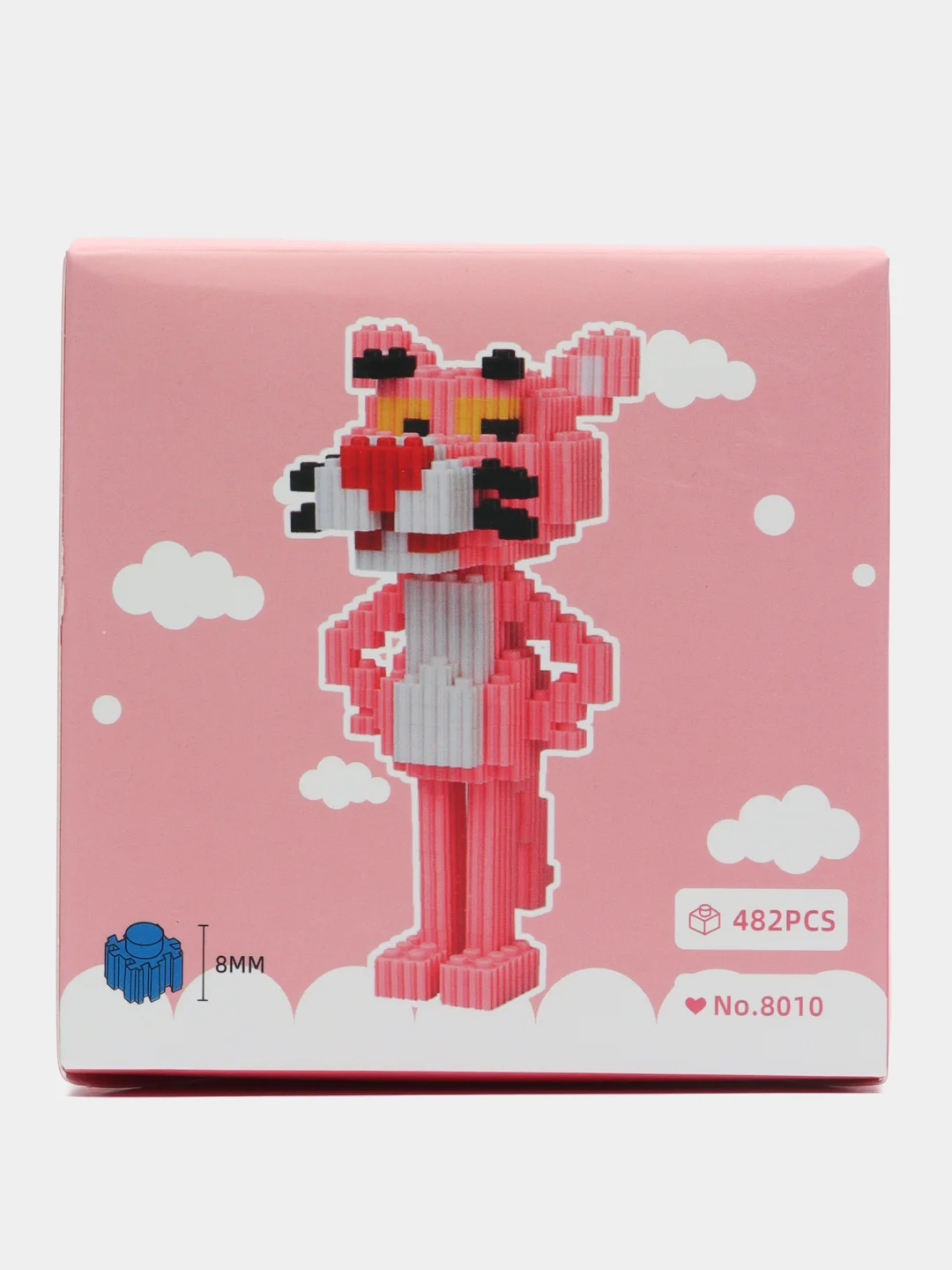 Розовый конструктор фигурки 3D
