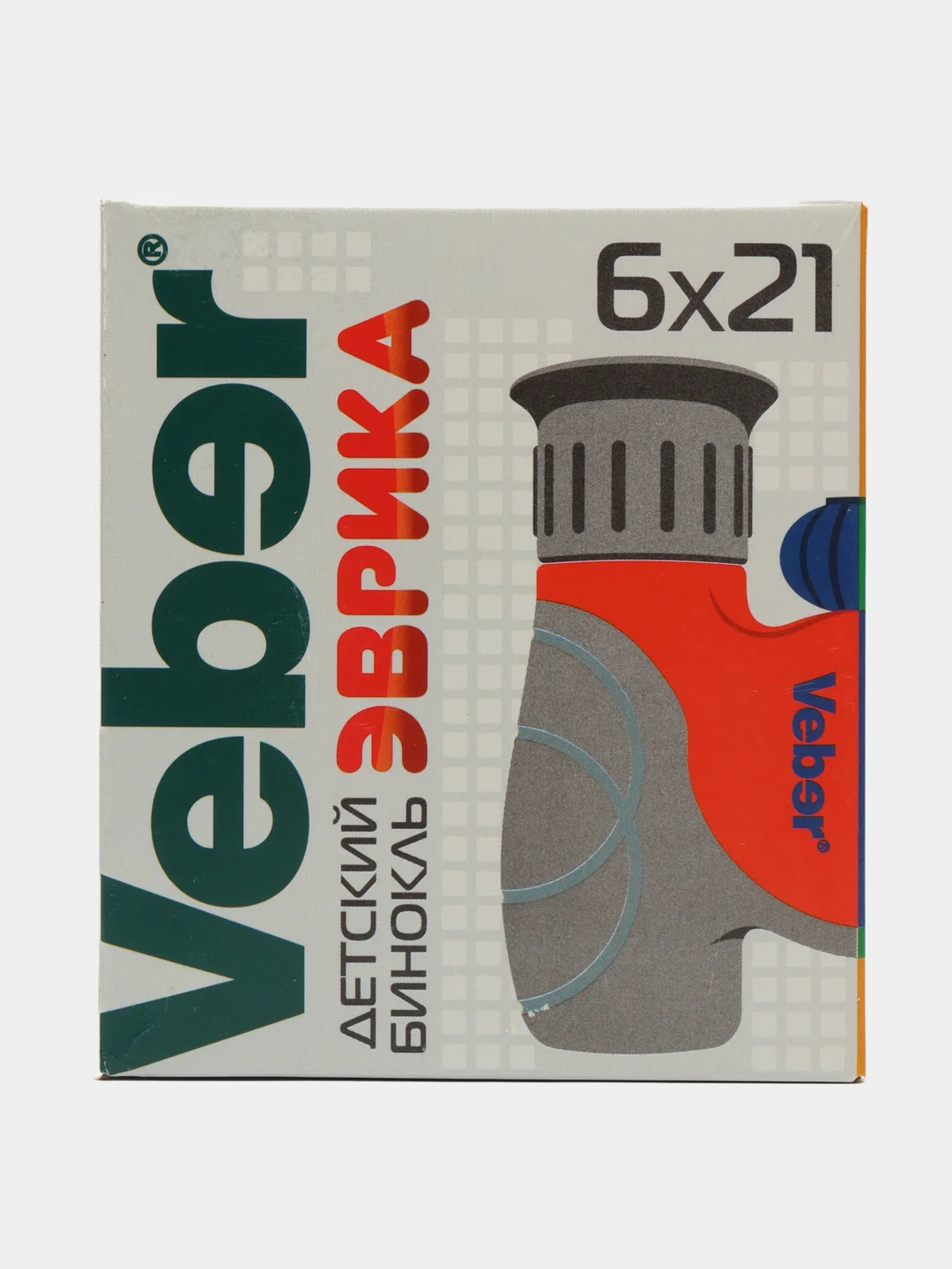 Бинокль детский Veber Эврика 6x21 Y/B (желт/черн)