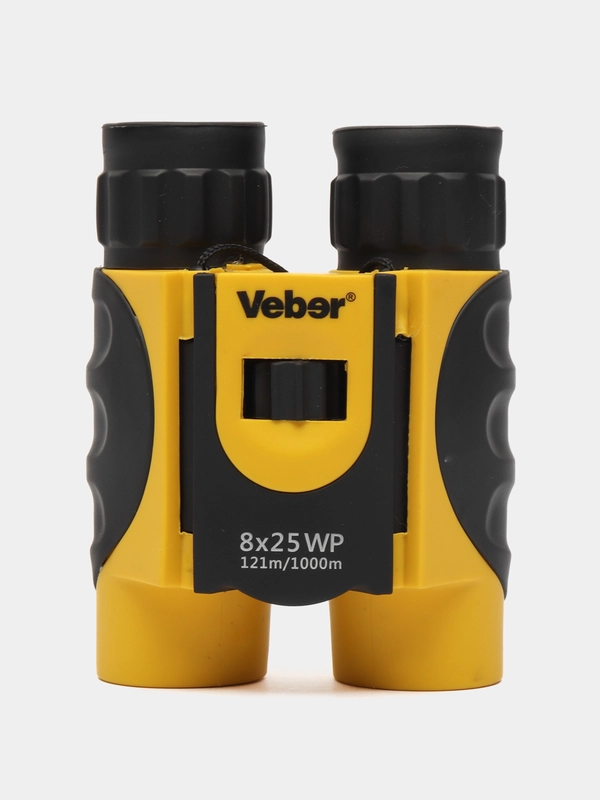Бинокль Veber WP 8x25 черный/желтый