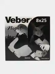 Бинокль Veber White Night 8x25 белый/черный