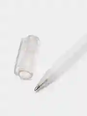 Белый белая ручка гелевая