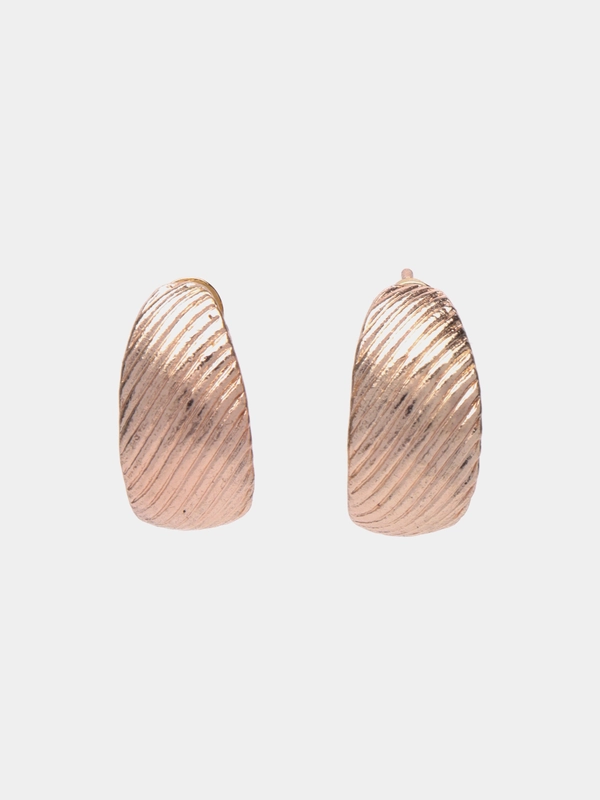 Серьги-гвоздики Teosa золотистые, из бижутерного сплава