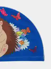 Голубой шапочка для плавания детская, тканевая шапочка в бассейн для мальчиков и девочек