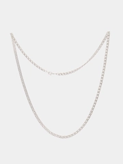 Цепочка, серебрение, 60 см