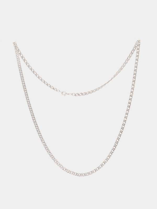 Цепочка, серебрение, 60 см