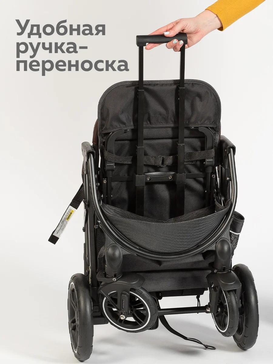 Серый коляска прогулочная для ребенка, складная