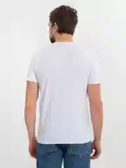 Белый мужская футболка с принтом