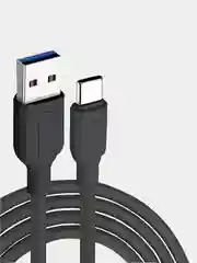 Черный usb кабель для зарядки и передачи данных type-c быстрая зарядка