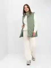 Жилет женский стеганый ROMPI зеленый