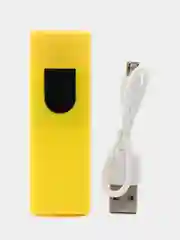 Желтый зажигалка электронная  USB