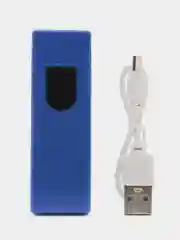 Синий зажигалка электронная  USB