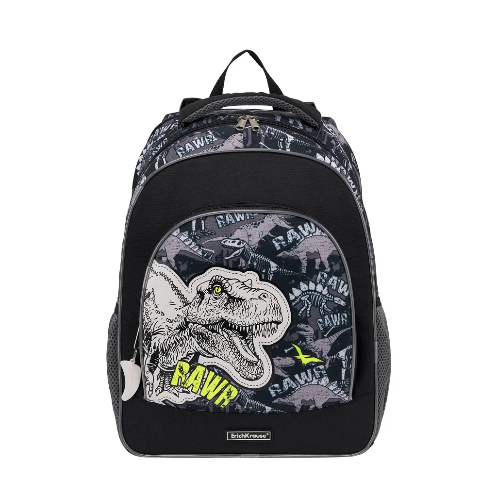Рюкзак школьный ErichKrause 15L Dinosaur с мешком и пеналом 51606/1