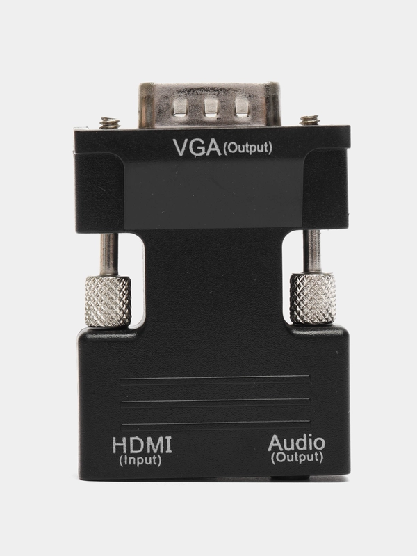 Портативный адаптер переходник, конвертер HDMI - VGA, с аудио выходом 3,5 мм