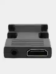 Портативный адаптер переходник, конвертер HDMI - VGA, с аудио выходом 3,5 мм