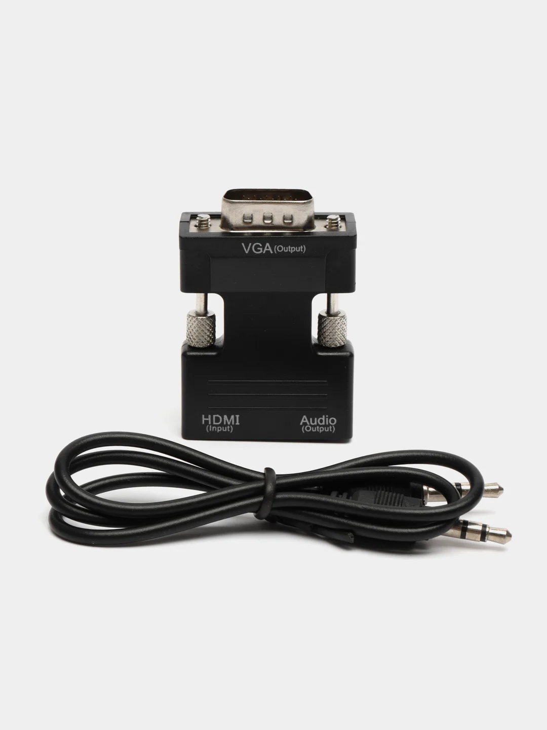 Портативный адаптер переходник, конвертер HDMI - VGA, с аудио выходом 3,5 мм