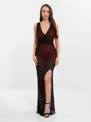 Черный пляжное прозрачное вязаное платье туника летнее с вырезом