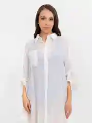 Белый туника женская пляжная
